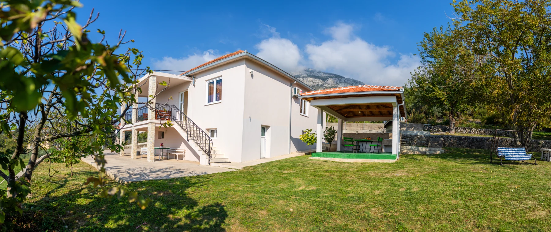 Uphill Villa — house and garden