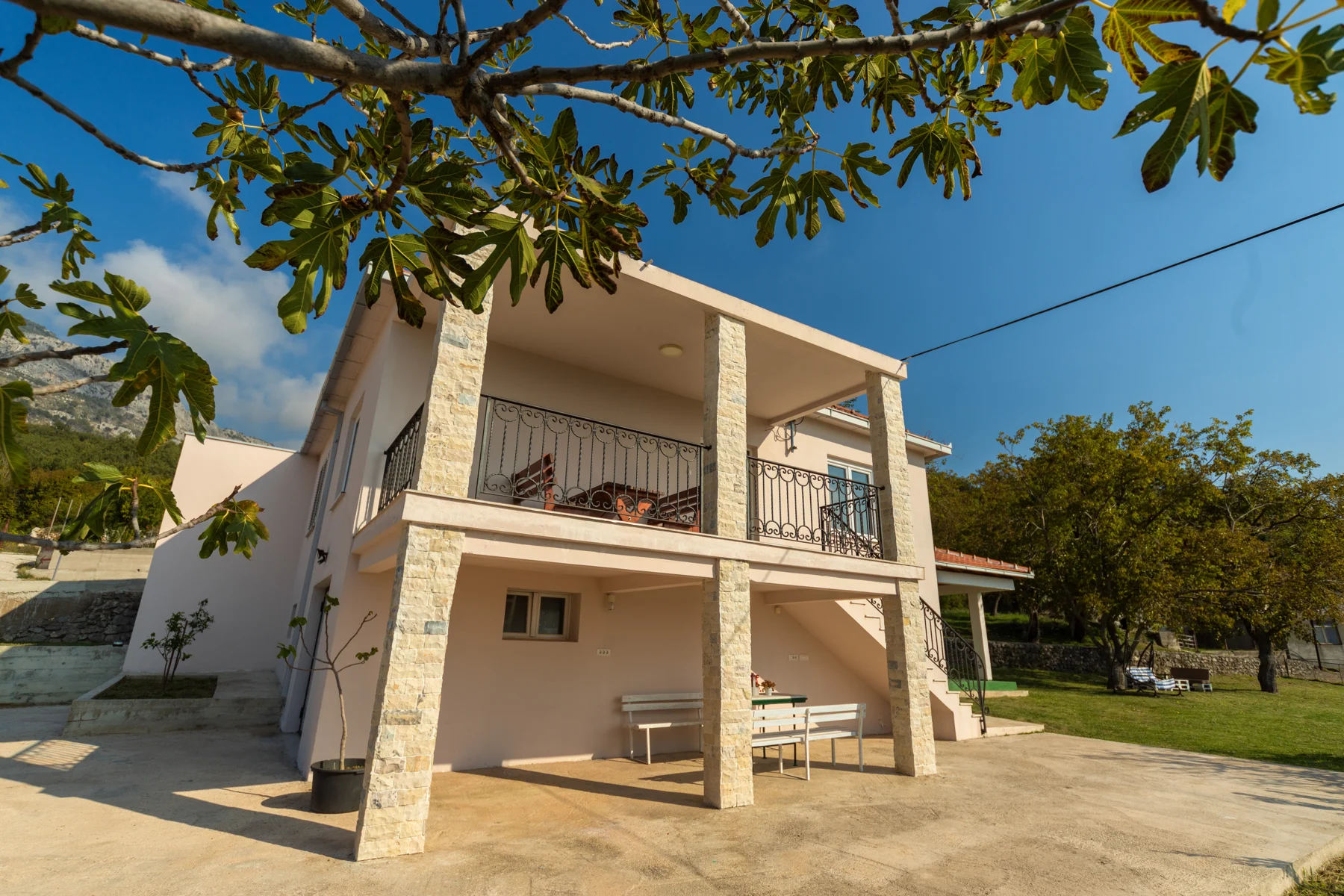 Uphill Villa — terrace and exterior