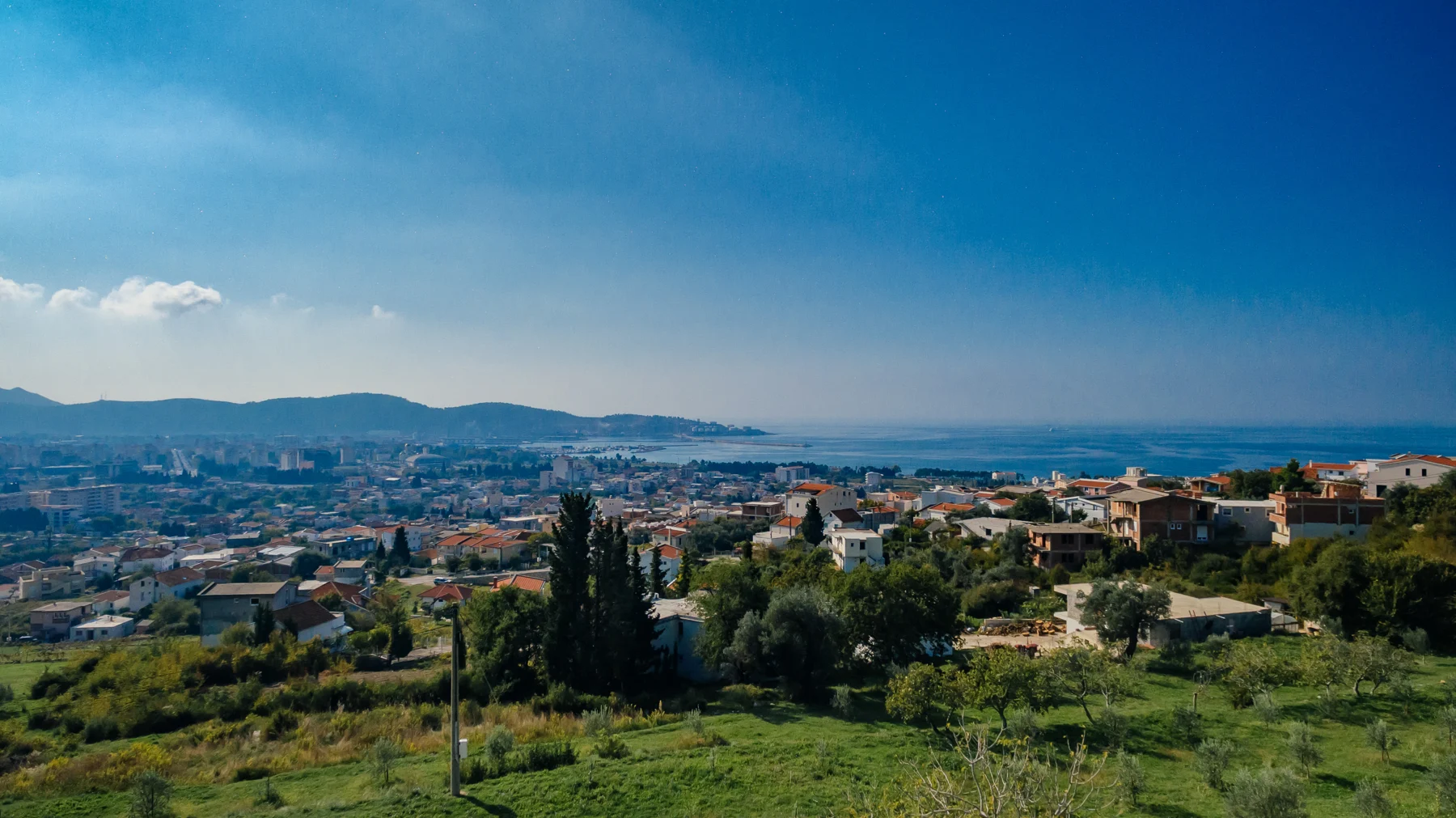 Uphill Villa — view towards Bar